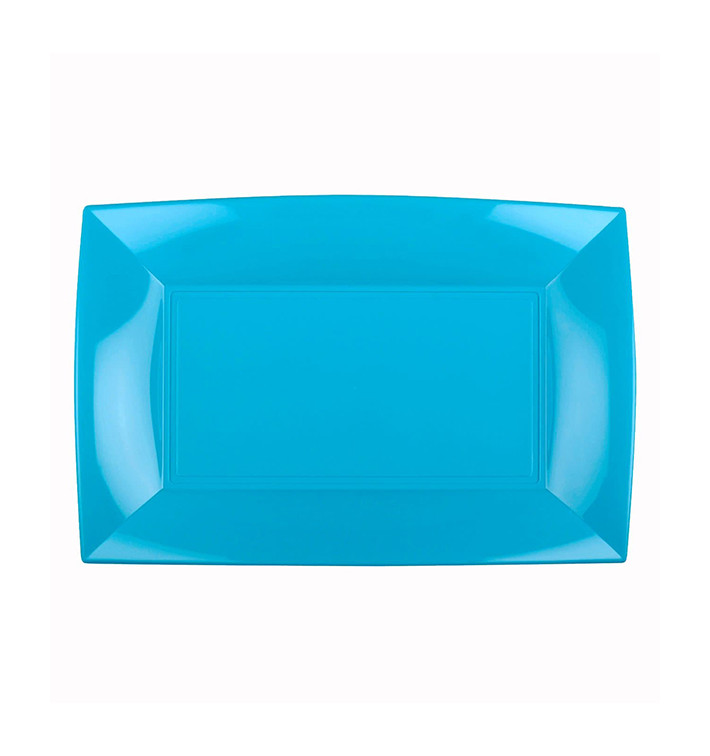 Tacki Plastikowe Turkusowe Nice PP 280x190mm (12 Sztuk) Tacki Plastikowe Turkusowe Nice PP 280x190mm (12 Sztuk)