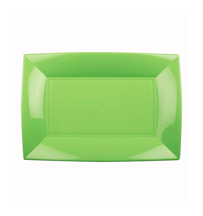 Tacki Plastikowe Zielony Limonka Nice PP 280x190mm (12 Sztuk) Tacki Plastikowe Zielony Limonka Nice PP 280x190mm (12 Sztuk)