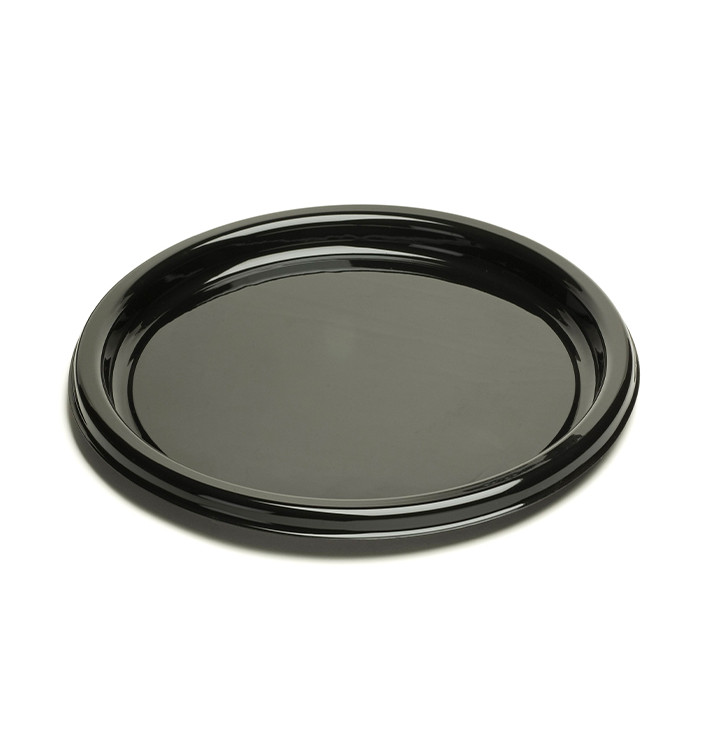 Tacki Plastikowe Okrągłe Czarni 40 cm (10 Sztuk) Tacki Plastikowe Okrągłe Czarni 40 cm (10 Sztuk)