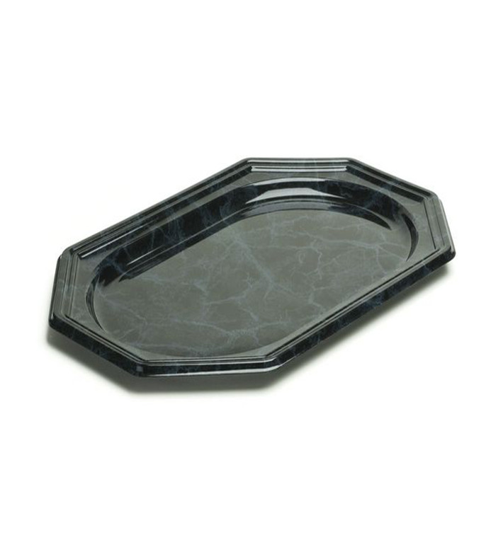 Tacki Plastikowe Ośmioboczny Marmur 55x38 cm (5 Sztuk) Tacki Plastikowe Ośmioboczny Marmur 55x38 cm (5 Sztuk)