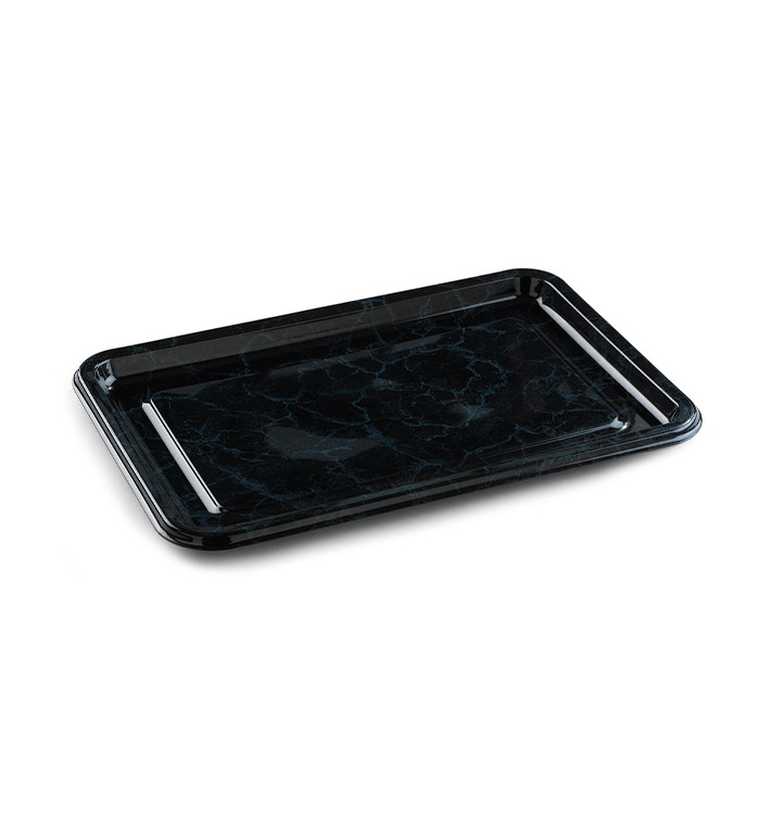 Tacki Plastikowe Prostokątny Marmur 35X24 cm (5 Sztuk) Tacki Plastikowe Prostokątny Marmur 35X24 cm (5 Sztuk)