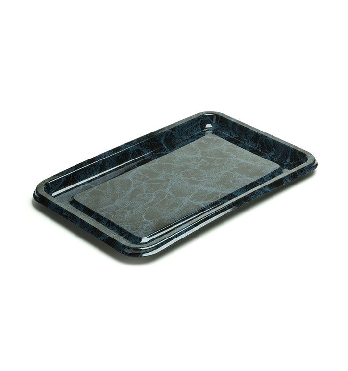 Tacki Plastikowe Prostokątny Marmur 55X37 cm (5 Sztuk) Tacki Plastikowe Prostokątny Marmur 55X37 cm (5 Sztuk)