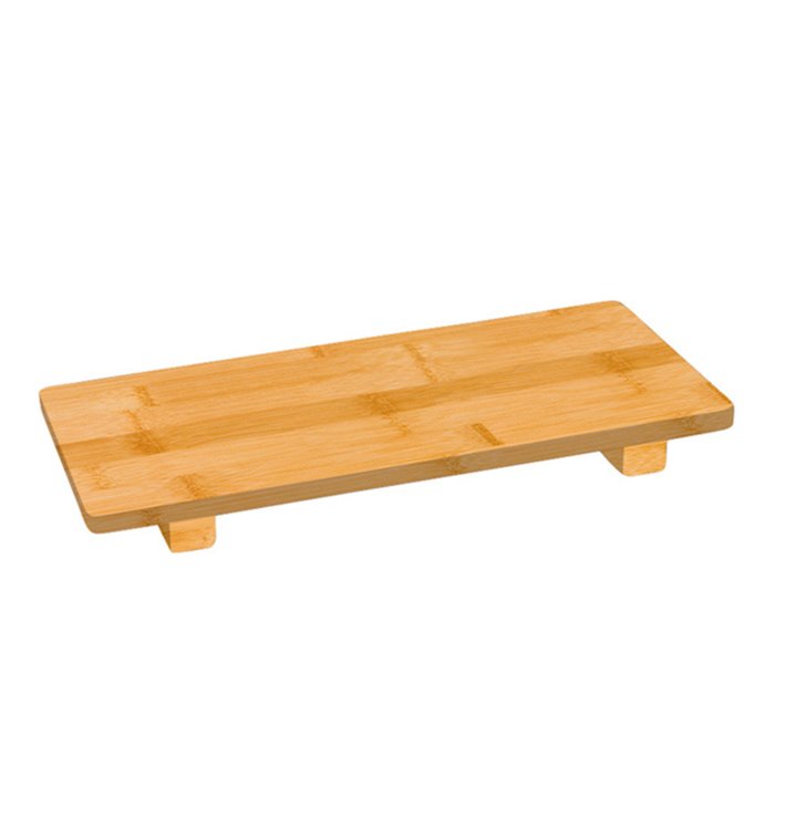 Tacki Finger Food Bambusowe - Opakowanie na wynos na Sushi 30x11x2,5cm (1 Sztuk) Tacki Finger Food Bambusowe - Opakowanie na wynos na Sushi 30x11x2,5cm (1 Sztuk)