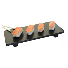 Tacki Finger Food Bambusowe - Opakowanie na wynos Czarni na Sushi 50x23x2,5cm (1 Sztuk)