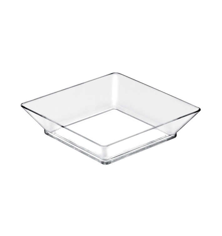 Tasting Plastic Plate PS "Small size" Clear 45 ml (25 Units)