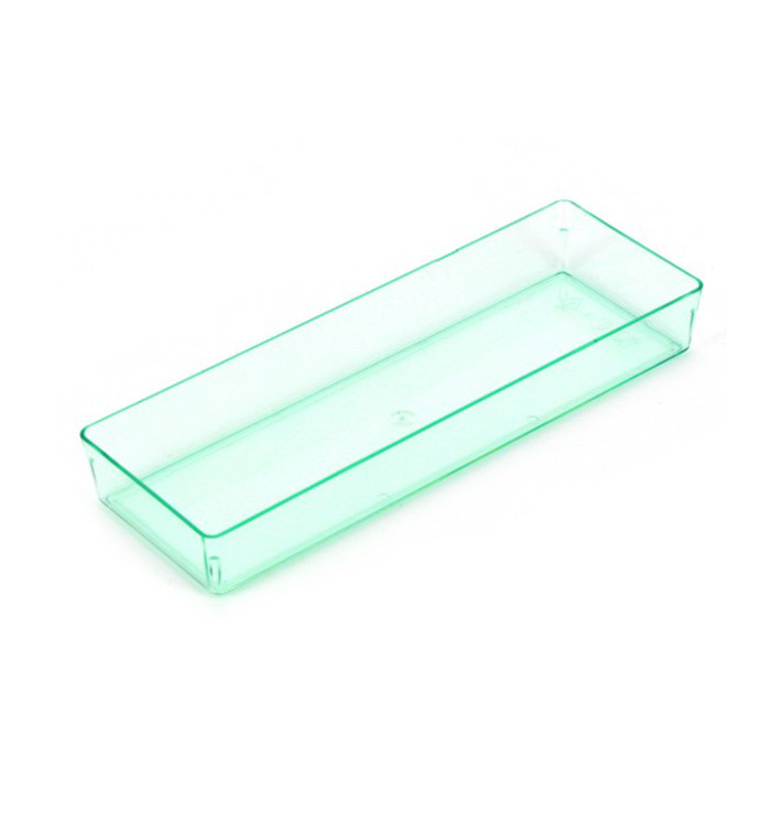 Tacki Prostokątny "Water Green" 13,1x4,6 cm (12 Sztuk) Tacki Prostokątny "Water Green" 13,1x4,6 cm (12 Sztuk)