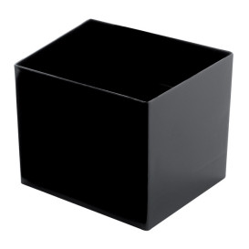 Tasting Plastic Bowl PS "Cube" Black 60 ml (15 Units) 