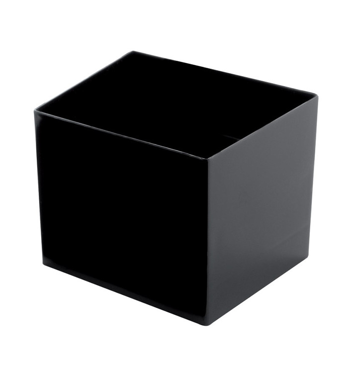 Tasting Plastic Bowl PS "Cube" Black 60 ml (240 Units) Tasting Plastic Bowl PS "Cube" Black 60 ml (240 Units)