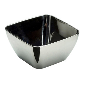 Tasting Plastic Bowl PS Silver 5x5x3 cm 75ml (20 Units)