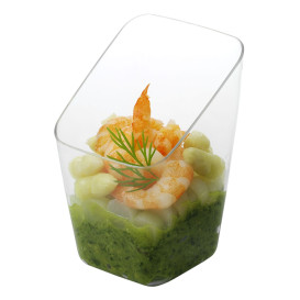 Kubek Plastikowe do Degustacji Przezroczyste 4x4x7 cm (20 Sztuk)