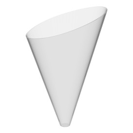 Plastic Serving Cone PS "Slice" Clear 55 ml (480 Units)