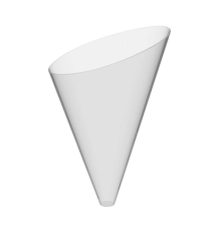 Plastic Serving Cone PS "Slice" Clear 55 ml (480 Units)