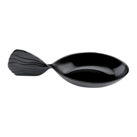 Łyżeczki do Degustacji Fish Czarni 120 mm (30 Sztuk)
