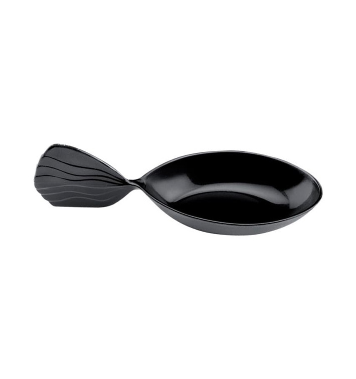 Łyżeczki do Degustacji Fish Czarni 120 mm (30 Sztuk) Łyżeczki do Degustacji Fish Czarni 120 mm (30 Sztuk)