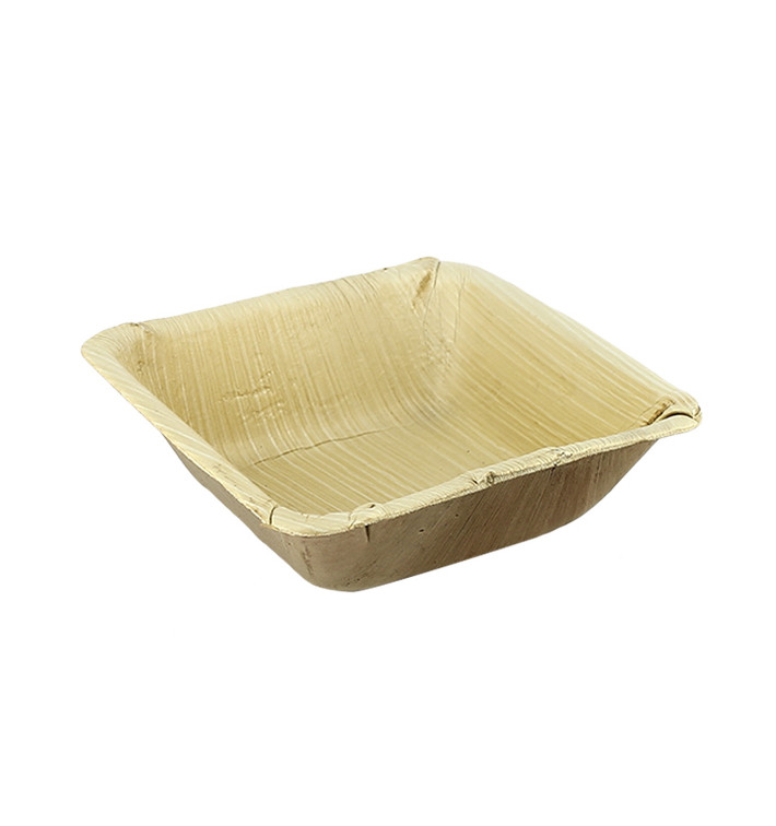 Miski Liści Palmowych 12x12x3cm (10 Sztuk) Miski Liści Palmowych 12x12x3cm (10 Sztuk)