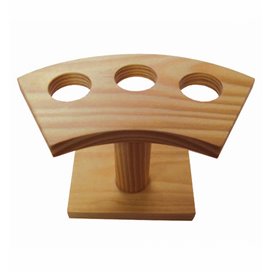 Bamboo Serving Cone Holder 3 slots (10 Units)