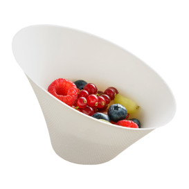 Sugarcane Mini Bowl Oval Shape White 300ml (50 Units)