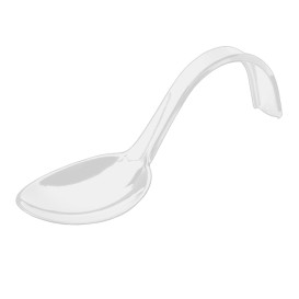 Łyżeczki do Degustacji z Krzywa Uchwytami Białe 130 mm (50 Sztuk)