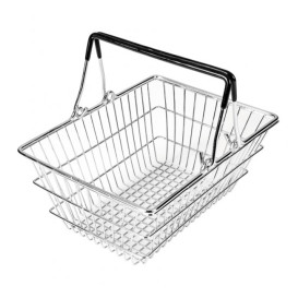 Mini Koszyk Sklepowy Snackholder Stal 18,5x13,5x9cm (1 Sztuk)