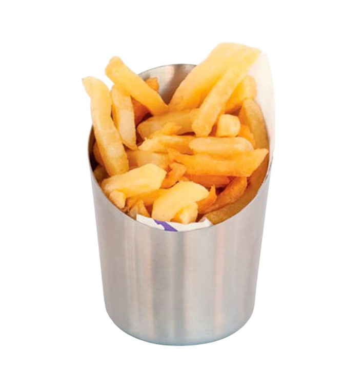 Kubki do Degustacji Snackholder Stal 10,5x6,5x8,5cm (1 Sztuk) Kubki do Degustacji Snackholder Stal 10,5x6,5x8,5cm (1 Sztuk)