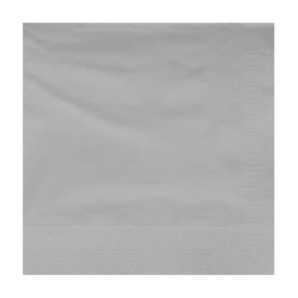 Serwetki Papierowe Ozdobne 20x20cm 2C Szare (100 Sztuk)