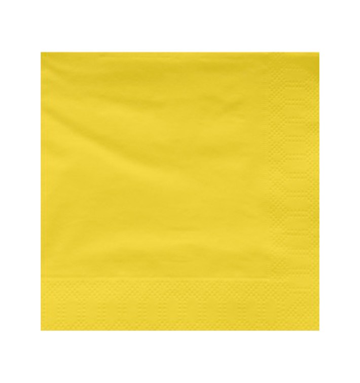 Serwetki Papierowe Ozdobne 25x25cm 2C Żółty (200 Sztuk) Serwetki Papierowe Ozdobne 25x25cm 2C Żółty (200 Sztuk)