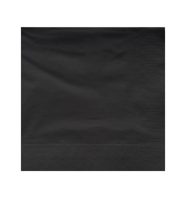 Serwetki Papierowe Ozdobne Czarny 40x40cm (50 Sztuk) Serwetki Papierowe Ozdobne Czarny 40x40cm (50 Sztuk)