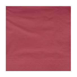 Serwetki Papierowe Ozdobne Bordeaux 40x40cm (50 Sztuk)