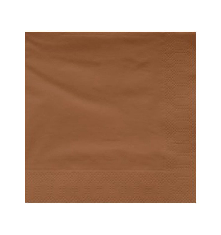 Serwetki Papierowe Ozdobne Brązowe 40x40cm (50 Sztuk) Serwetki Papierowe Ozdobne Brązowe 40x40cm (50 Sztuk)