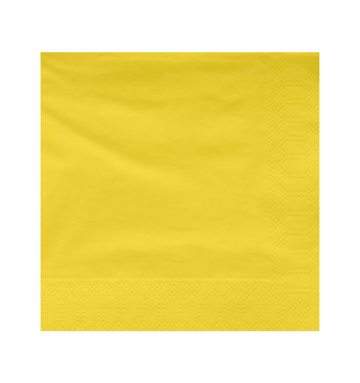 Serwetki Papierowe Ozdobne Żółty 40x40cm (50 Sztuk) Serwetki Papierowe Ozdobne Żółty 40x40cm (50 Sztuk)