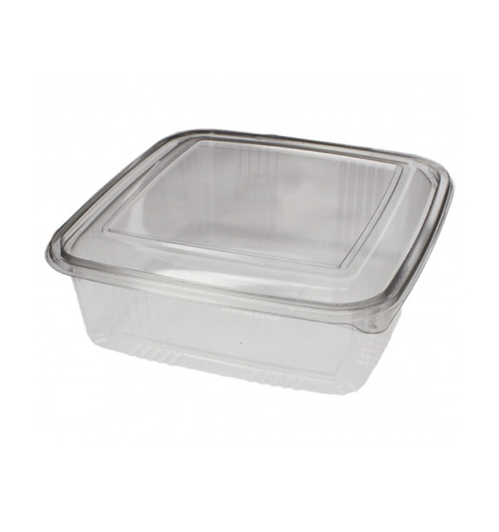 Miski Kwadrat Pokrywka do Zawiasie PET 1500ml (200 Sztuk) Miski Kwadrat Pokrywka do Zawiasie PET 1500ml (200 Sztuk)