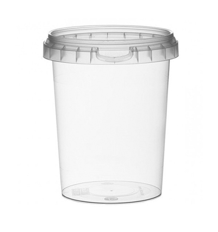 Pojemniki Plastikowe z Pokrywką z Plombą 520 ml Ø9,5 (19 Sztuk) Pojemniki Plastikowe z Pokrywką z Plombą 520 ml Ø9,5 (19 Sztuk)