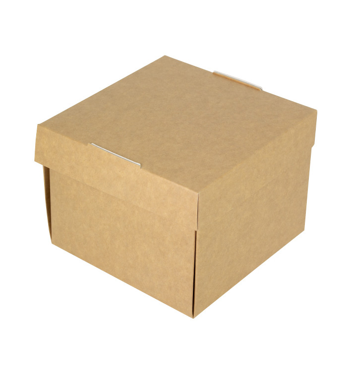 Pudełko Gourmet Hamburger Kraft 13x13x10cm (150 Sztuk) Pudełko Gourmet Hamburger Kraft 13x13x10cm (150 Sztuk)