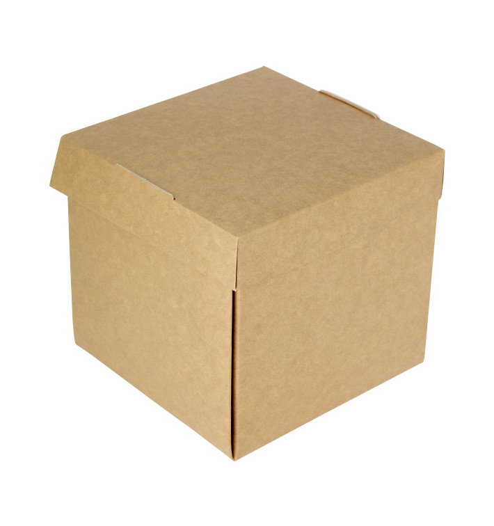 Pudełko Gourmet Hamburger Kraft 13x13x13cm (150 Sztuk) Pudełko Gourmet Hamburger Kraft 13x13x13cm (150 Sztuk)