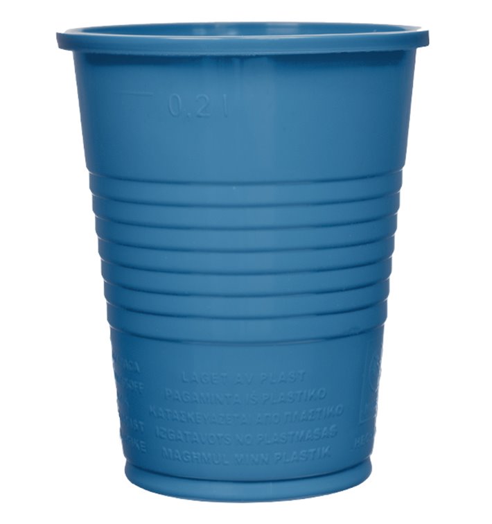 Kubki Plastikowe PS Niebieski Ciemny 200ml Ø7cm (50 Sztuk) Kubki Plastikowe PS Niebieski Ciemny 200ml Ø7cm (50 Sztuk)