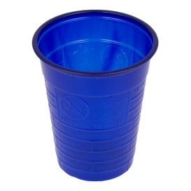 Kubki Plastikowe PS Niebieski Ciemny 200ml Ø7cm (50 Sztuk)