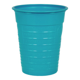 Kubki Plastikowe PS Turkusowe 200ml Ø7cm (50 Sztuk)