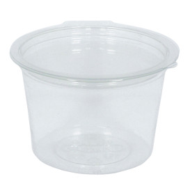 Miski Okrągły Zawiasie APET Przezroczyste 100ml Ø70mm (45 Sztuk)