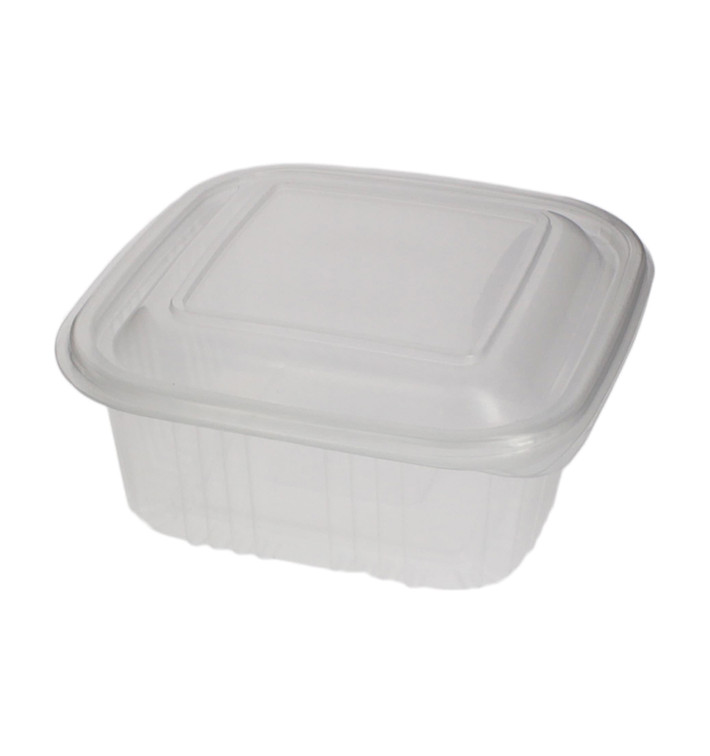 Miski Kwadrat Pokrywka do Zawiasie PP 500ml (50 Sztuk)