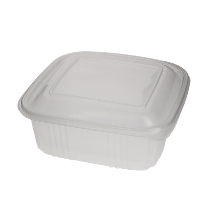 Miski Kwadrat Pokrywka do Zawiasie PP 1000ml (100 Sztuk) Miski Kwadrat Pokrywka do Zawiasie PP 1000ml (100 Sztuk)