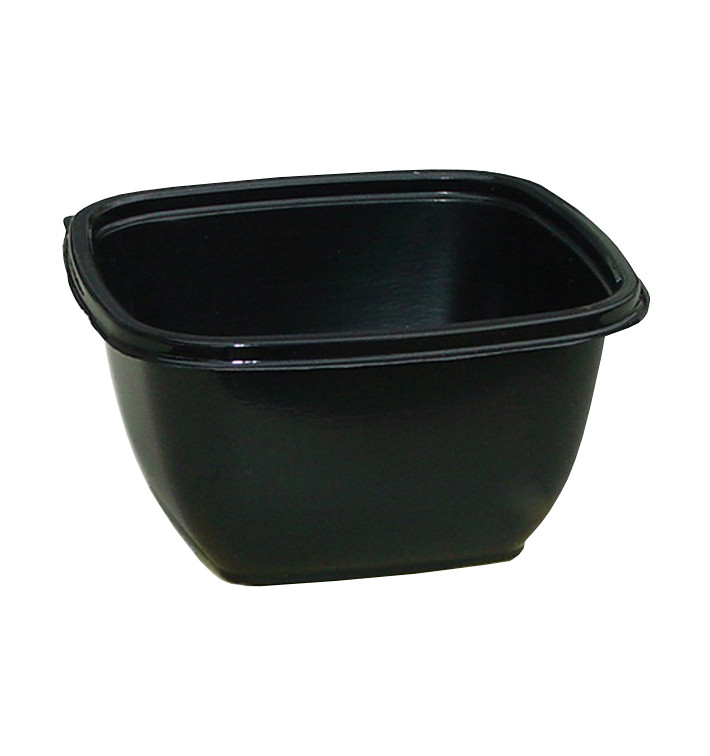 Miski Plastikowe Kwadratowi Czarni PET 500ml 125x125x70mm (500 Sztuk) Miski Plastikowe Kwadratowi Czarni PET 500ml 125x125x70mm (500 Sztuk)