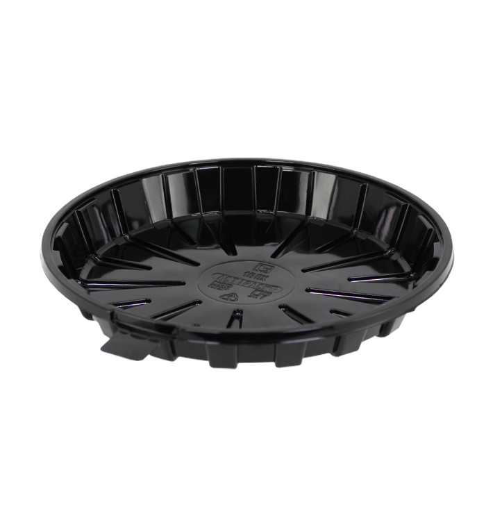 Pojemniki na Ciasto APET Plastikowe Czarny Ø16cm (35 Sztuk) Pojemniki na Ciasto APET Plastikowe Czarny Ø16cm (35 Sztuk)