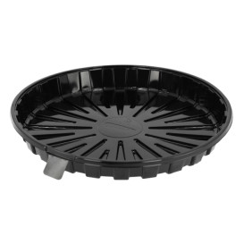Pojemniki na Ciasto APET Plastikowe Czarny Ø24cm (160 Sztuk)