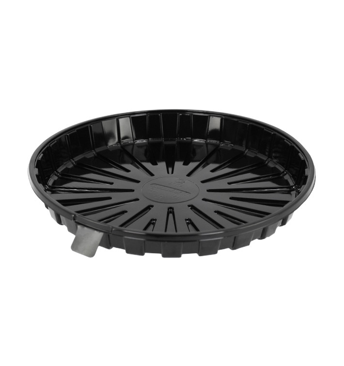 Pojemniki na Ciasto APET Plastikowe Czarny Ø28,5cm (30 Sztuk) Pojemniki na Ciasto APET Plastikowe Czarny Ø28,5cm (30 Sztuk)