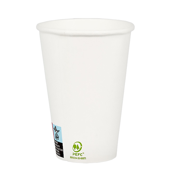 Kubki Papierowe 12Oz/385ml Białe Ø9,0cm (1000 Sztuk) Kubki Papierowe 12Oz/385ml Białe Ø9,0cm (1000 Sztuk)