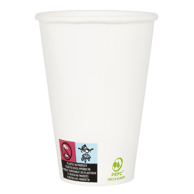 Kubki Papierowe 12Oz/385ml Białe Ø9,0cm (50 Sztuk)