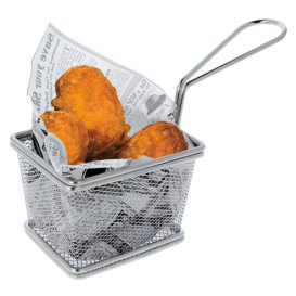 Mini Frytkownice Snackholder Stal 10x9x6cm (1 Sztuk)