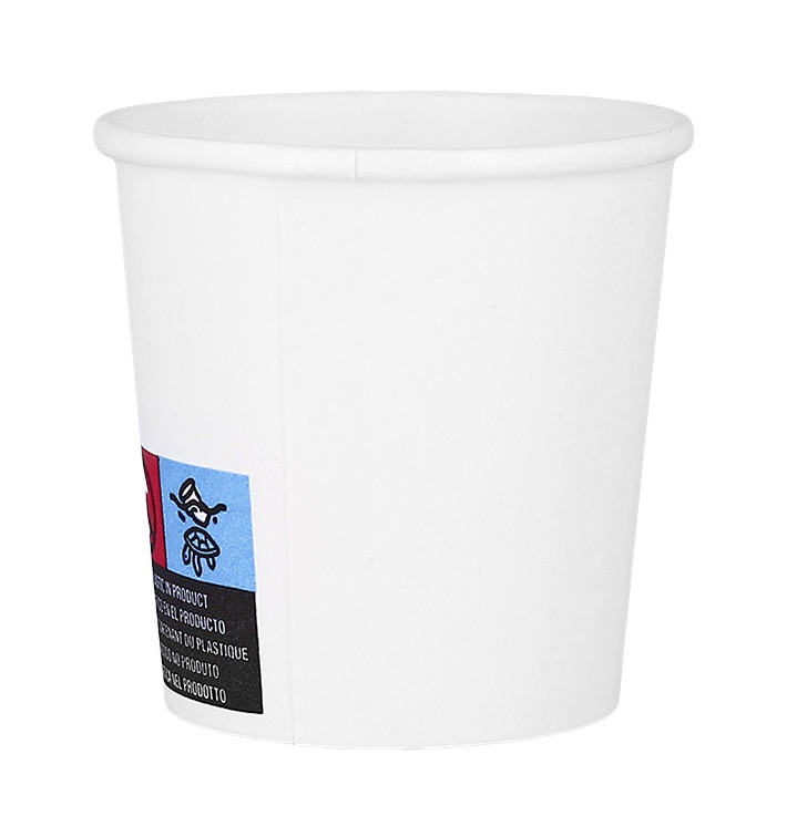 Kubki Papierowe ECO 4 Oz/120ml Białe Ø6,2cm (100 Sztuk) Kubki Papierowe ECO 4 Oz/120ml Białe Ø6,2cm (100 Sztuk)