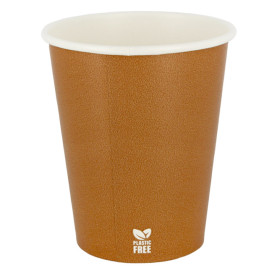 Kubek Papierowy Bez Plastiku 8 Oz/240ml "Karmel" Ø8cm (50 Sztuk)