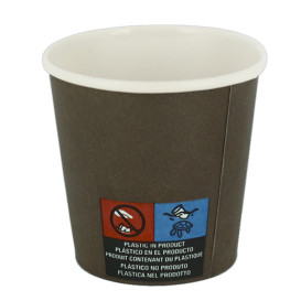 Kubki Papierowe 4Oz/120ml Brązowy Ø6,2cm (3.000 Sztuk)